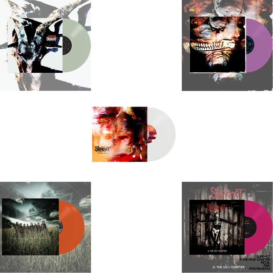 End, So Far (Clear Vinyl/2LP) & Iowa (X) (2LP/Color Vinyl) & Volume 3: The Subliminal Verses (X) (Violet Vinyl/2LP) & All Hope Is Gone (Orange Vinyl/2LP) & .5: The Gray Chapter (X) (Pink Vinyl/2LP)