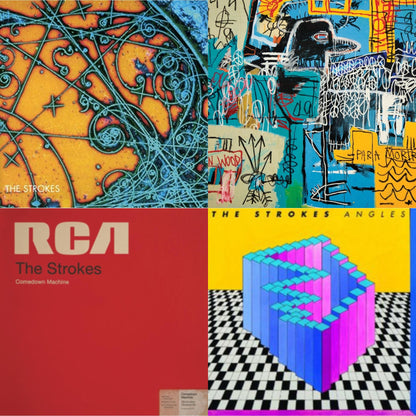 Strokes - Is This It & New Abnormal (180G/Clear Apet Slipcase/Dl Insert) & Angles (Gatefold) & Comedown Machine - LP Vinyl Bundle