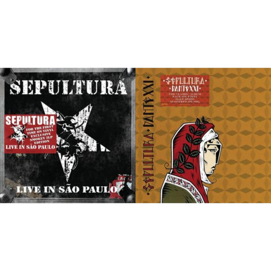 This is a 2 LP Vinyl SKU bundle.
1.This LP Vinyl is brand new.Format: LP VinylMusic Style: ThrashThis item's title is: Live In Sao Paulo (2LP)Artist: SepulturaLabel: BMG RIGHTS MANAGEMENT (UK) LTDBarcode: 4050538764581Release Date: 6/24/2022
2.This LP Vinyl is brand new.