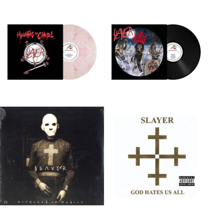This is a 4 LP Vinyl SKU bundle.
1.This LP Vinyl is brand new.Format: LP VinylMusic Style: ThrashThis item's title is: Haunting The Chapel (Red & White Marbled LP Vinyl)Artist: SlayerLabel: METAL BLADE RECORDSBarcode: 039841578461Release Date: 10/22/2021
2.This LP Vinyl is brand new.