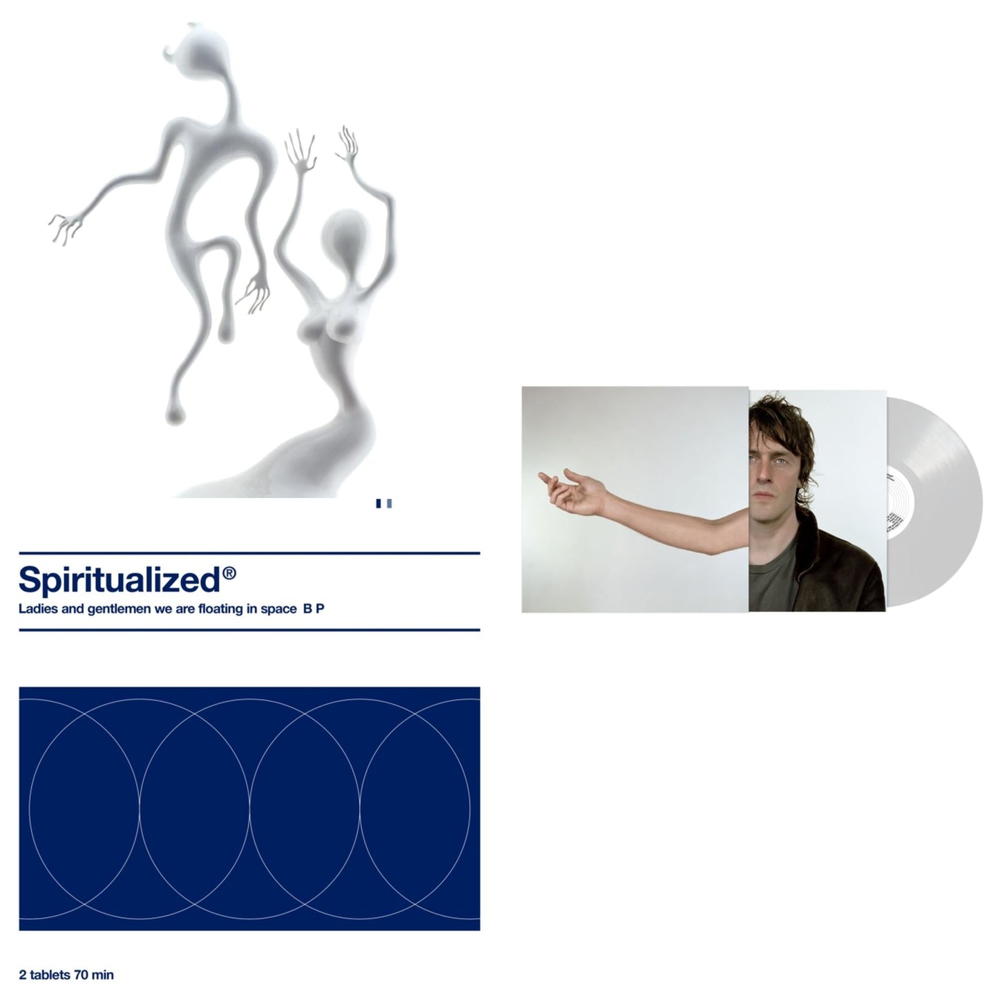 Lazer Guided Melodies (White LP Vinyl) & Ladies & Gentlemen We're Floating In Space (2LP) & Amazing Grace (Dove Gray LP Vinyl)