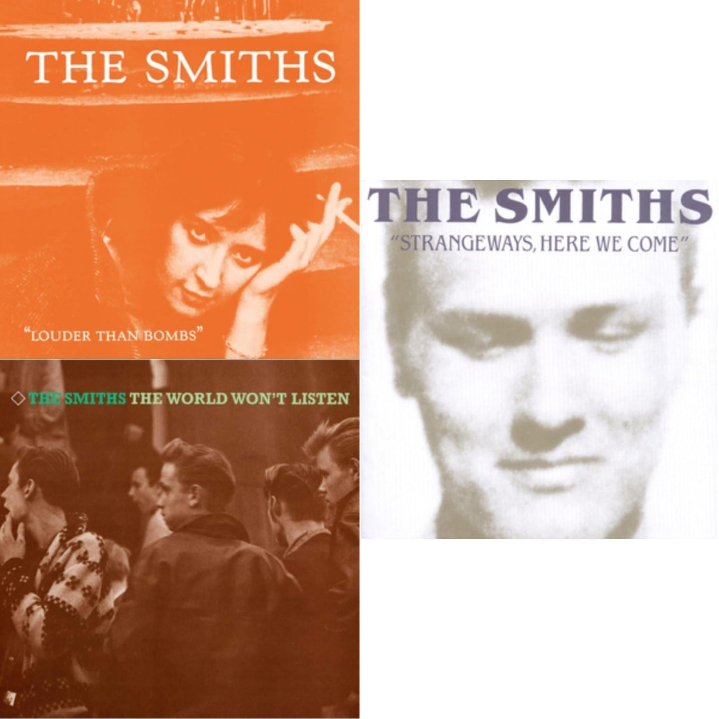 This is a 3 LP Vinyl SKU bundle.
1.This LP Vinyl is brand new.Format: LP VinylMusic Style: Alternative RockThis item's title is: Louder Than Bombs (180G/Remastered)Artist: SmithsLabel: RHINO/WARNER BROS.Barcode: 825646658770Release Date: 6/7/2016
2.This LP Vinyl is brand new.