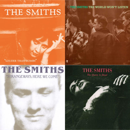 This is a 4 LP Vinyl SKU bundle.
1.This LP Vinyl is brand new.Format: LP VinylMusic Style: Alternative RockThis item's title is: Louder Than Bombs (180G/Remastered)Artist: SmithsLabel: RHINO/WARNER BROS.Barcode: 825646658770Release Date: 6/7/2016
2.This LP Vinyl is brand new.