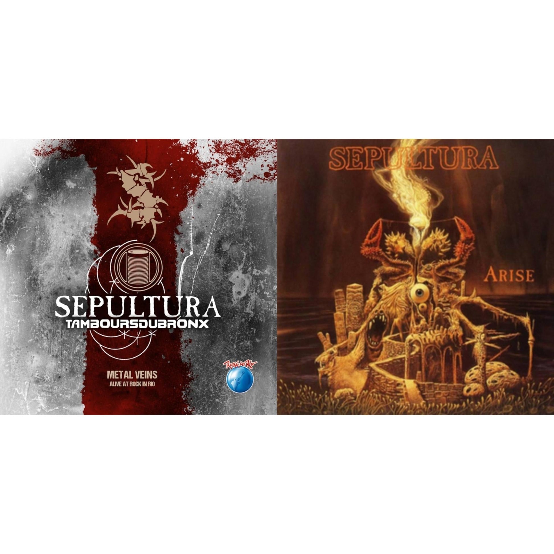 This is a 2 LP Vinyl SKU bundle.
1.This LP Vinyl is brand new.Format: LP VinylThis item's title is: Metal Veins - Alive At Rock In Rio (Limited/2LP)Artist: SepulturaLabel: EARMUSICBarcode: 4029759138778Release Date: 12/4/2020
2.This LP Vinyl is brand new.