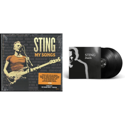 This is a 2 LP Vinyl SKU bundle.
1.This LP Vinyl is brand new.Format: LP VinylMusic Style: Pop RockThis item's title is: Duets (2LP/180G)Artist: StingLabel: A&MBarcode: 602435371306Release Date: 3/19/2021
2.This LP Vinyl is brand new.