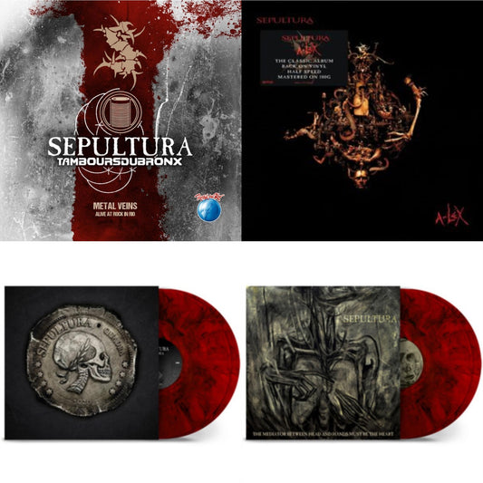 Metal Veins - Alive At Rock In Rio (Limited/2LP) & A-Lex (2LP) & Quadra (40Th Anniversary Edition/Red Ruby LP Vinyl) & Mediator Between Head & Hands Must Be The Heart (Color LP Vinyl)