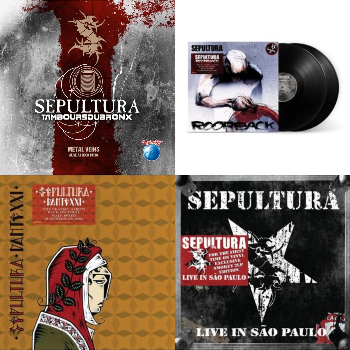 Metal Veins - Alive At Rock In Rio (Limited/2LP) & Roorback & Dante Xxi & Live In Sao Paulo (2LP)
