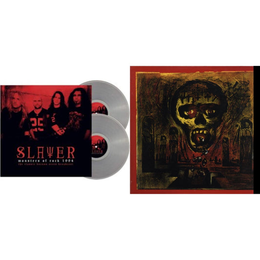 This is a 2 LP Vinyl SKU bundle.
1.This LP Vinyl is brand new.Format: LP VinylThis item's title is: Monsters Of Rock 1994 (2LP/140G/Clear Vinyl)Artist: SlayerLabel: FALLEN ANGELBarcode: 803341527317Release Date: 1/29/2021
2.This LP Vinyl is brand new.