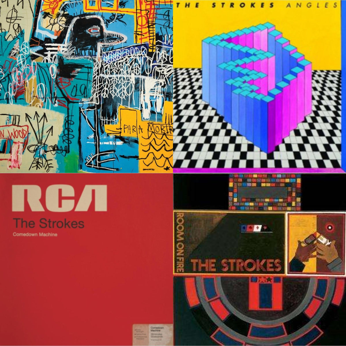Strokes - New Abnormal (180G/Clear Apet Slipcase/Dl Insert) & Room On Fire & Angles (Gatefold) & Comedown Machine - LP Vinyl Bundle