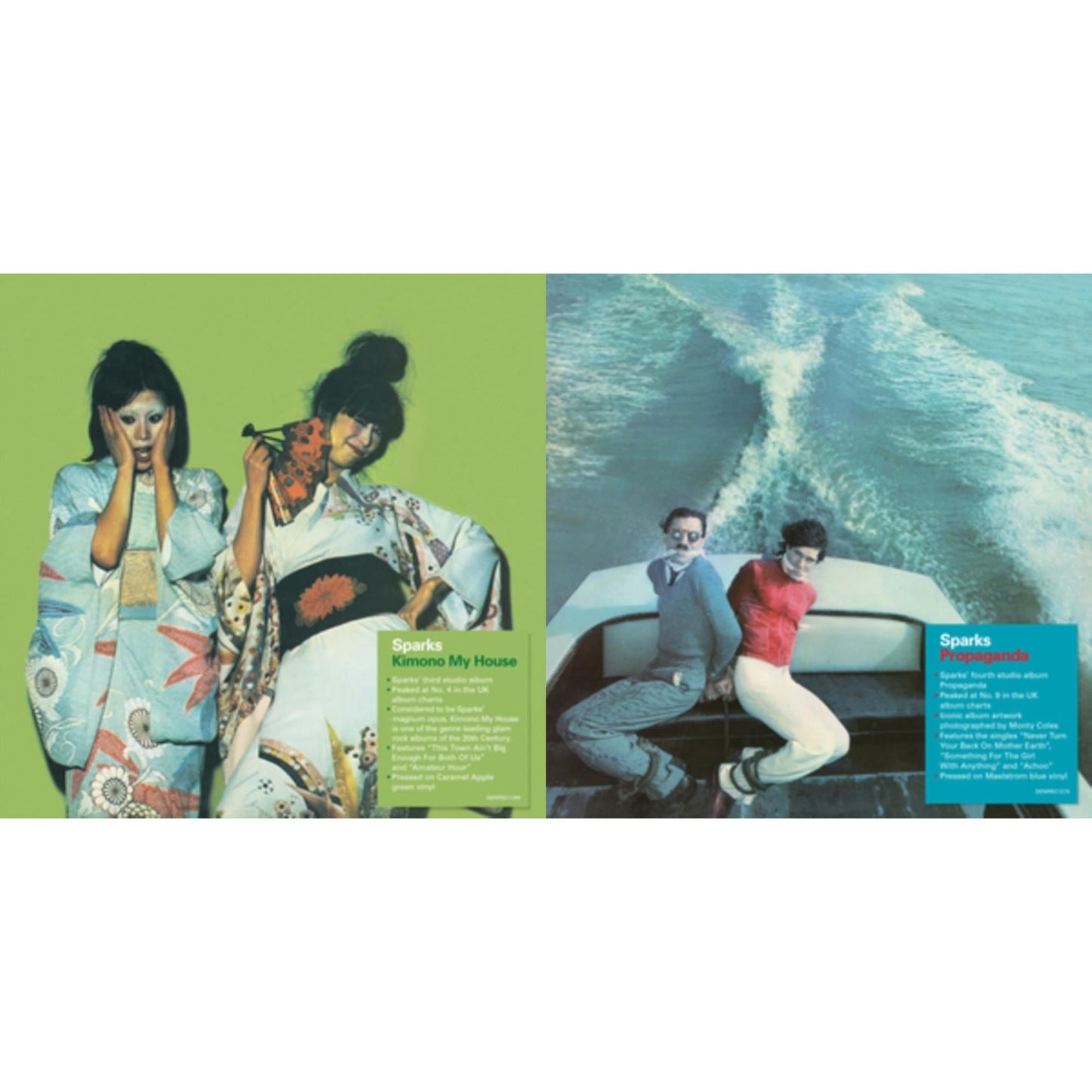 Kimono My House (50Th Anniversary/140G/Coloured LP Vinyl) & Propaganda (50Th Anniversary/140G/Coloured LP Vinyl)