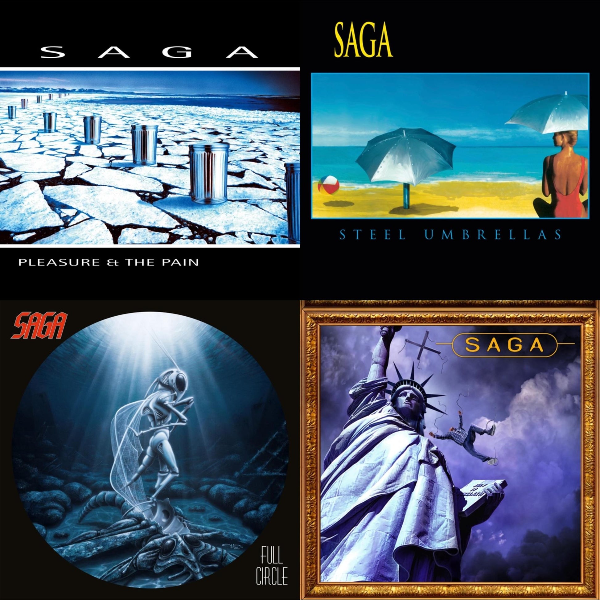 This is a 4 LP Vinyl SKU bundle.
1.This LP Vinyl is brand new.Format: LP VinylMusic Style: Arena RockThis item's title is: Pleasure & The PainArtist: SagaLabel: EARMUSICBarcode: 4029759155416Release Date: 10/29/2021
2.This LP Vinyl is brand new.