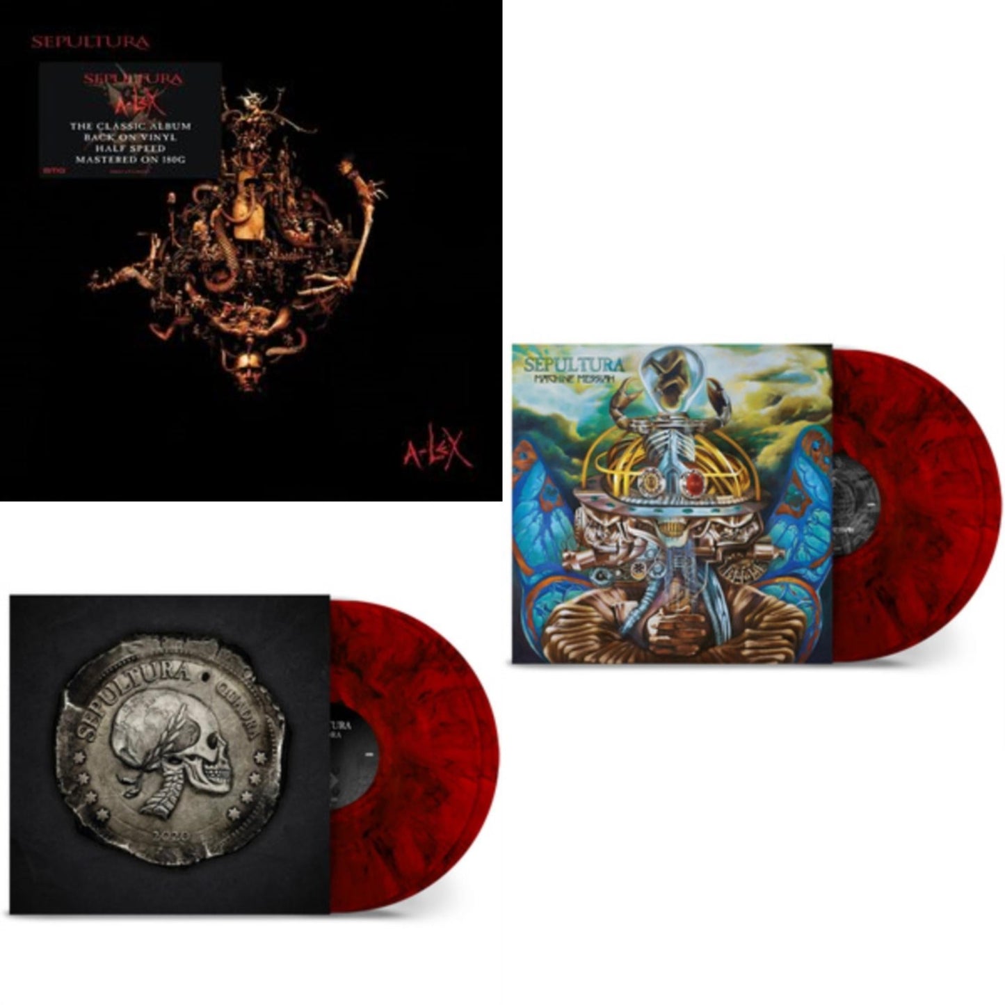 A-Lex (2LP) & Quadra (40Th Anniversary Edition/Red Ruby LP Vinyl) & Machine Messiah (40Th Anniversary Edition/Red LP Vinyl)