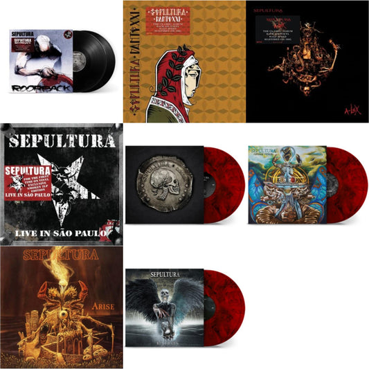 Roorback & Dante Xxi & A-Lex (2LP) & Live In Sao Paulo (2LP) & Quadra (40Th Anniversary Edition/Red Ruby LP Vinyl) & Machine Messiah (40Th Anniversary Edition/Red LP Vinyl) & Arise (Expanded Edition) & Kairos (40Th Anniversary Edition/Red Ruby LP Vinyl)