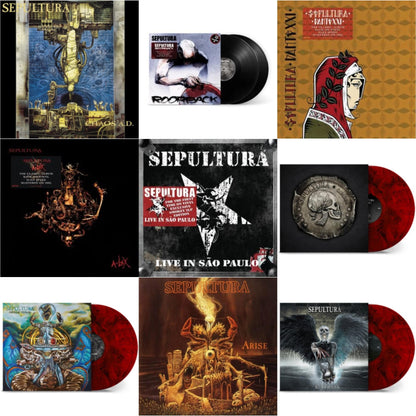 Chaos A.D. (Expanded Edition/2LP) & Roorback & Dante Xxi & A-Lex (2LP) & Live In Sao Paulo (2LP) & Quadra (40Th Anniversary Edition/Red Ruby LP Vinyl) & Machine Messiah (40Th Anniversary Edition/Red LP Vinyl) & Arise (Expanded Edition)