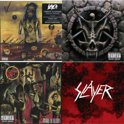 Christ Illusion & Divine Intervention & Reign In Blood & World Painted Blood