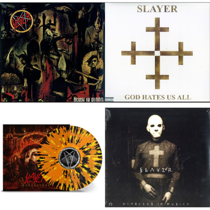 This is a 4 LP Vinyl SKU bundle.
1.This LP Vinyl is brand new.Format: LP VinylMusic Style: ThrashThis item's title is: Diabolus In MusicaArtist: SlayerLabel: AMERICANBarcode: 602537466856Release Date: 12/17/2013
2.This LP Vinyl is brand new.