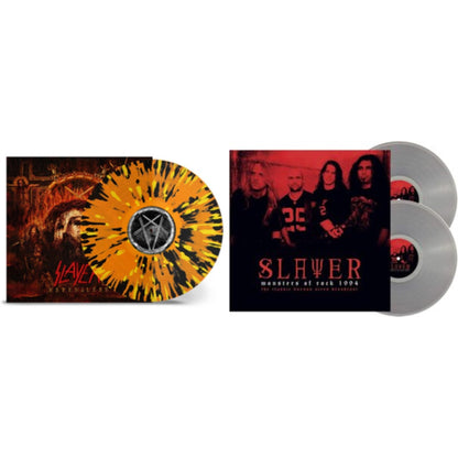 This is a 2 LP Vinyl SKU bundle.
1.This LP Vinyl is brand new.Format: LP VinylMusic Style: ThrashThis item's title is: Repentless (Trans Orange Yellow Black Splatter LP Vinyl)Artist: SlayerLabel: Nuclear BlastBarcode: 727361567033Release Date: 7/19/2024
2.This LP Vinyl is brand new.