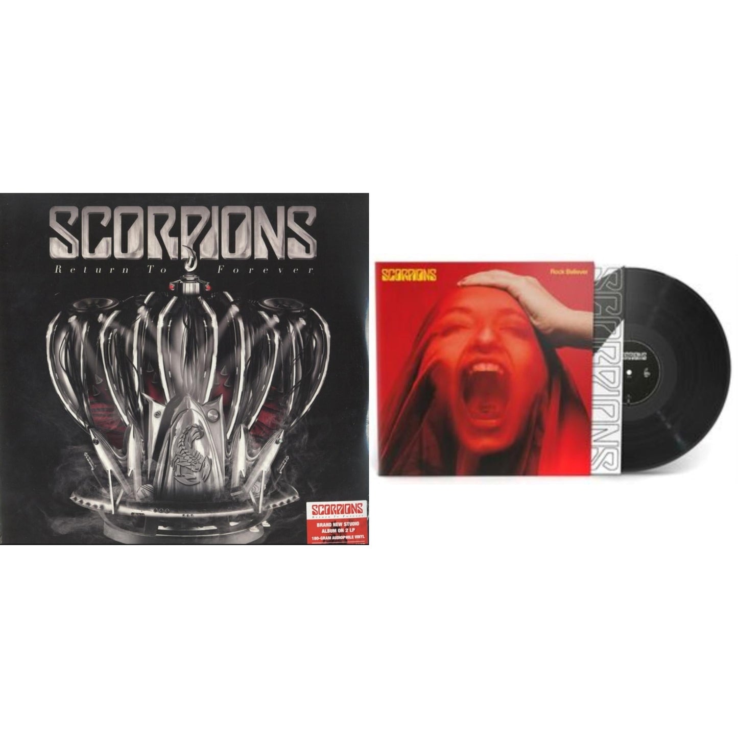 This is a 2 LP Vinyl SKU bundle.
1.This LP Vinyl is brand new.Format: LP VinylMusic Style: Hard RockThis item's title is: Return To Forever (2LP/180G/Dl Card/Gatefold)Artist: ScorpionsLabel: LEGACYBarcode: 888751211810Release Date: 9/11/2015
2.This LP Vinyl is brand new.