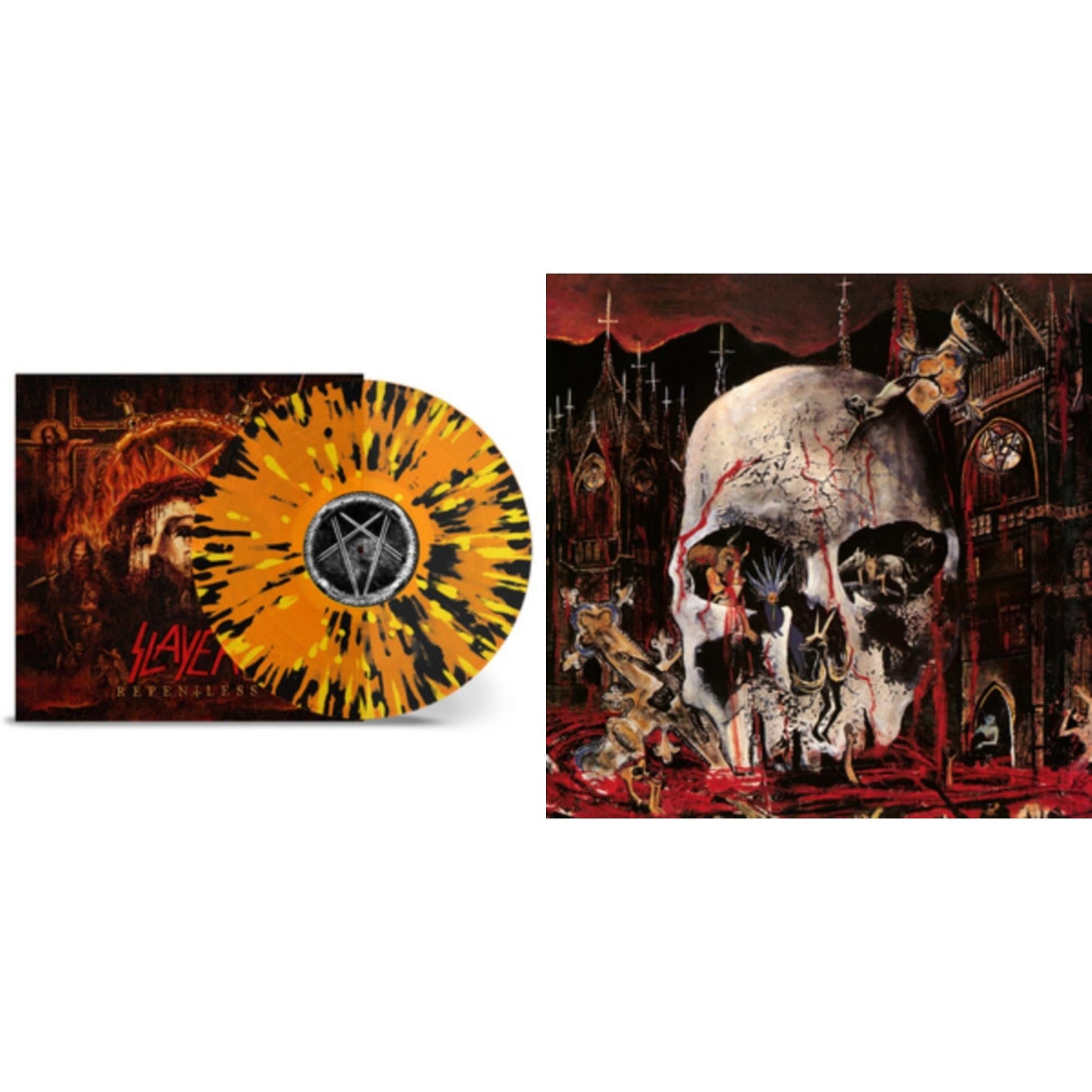 This is a 2 LP Vinyl SKU bundle.
1.This LP Vinyl is brand new.Format: LP VinylMusic Style: ThrashThis item's title is: South Of HeavenArtist: SlayerLabel: American RecordingsBarcode: 602537467921Release Date: 12/10/2013
2.This LP Vinyl is brand new.