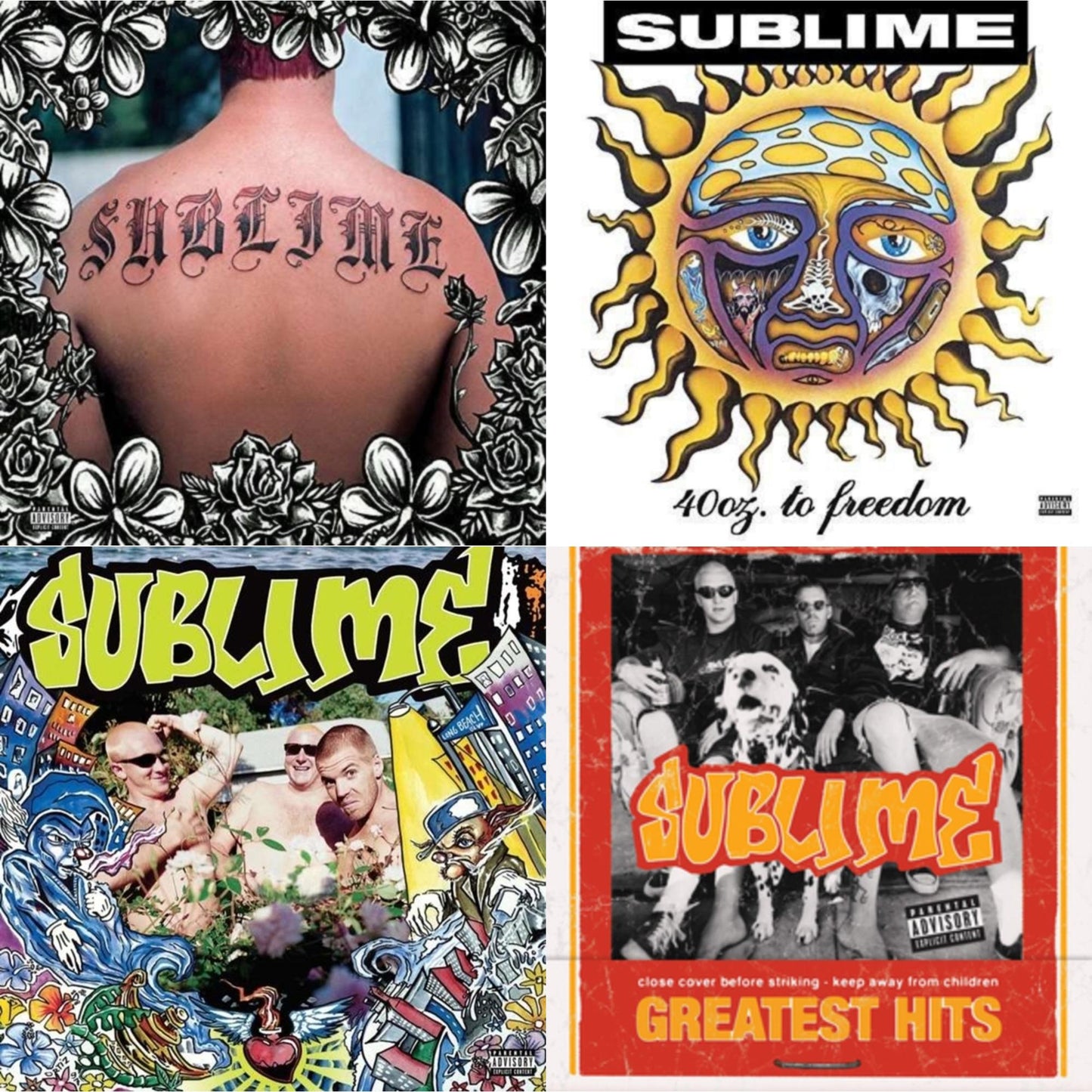 This is a 4 LP Vinyl SKU bundle.
1.This LP Vinyl is brand new.Format: LP VinylMusic Style: SkaThis item's title is: SublimeArtist: SublimeLabel: GEFFENBarcode: 602547811875Release Date: 6/24/2016
2.This LP Vinyl is brand new.
