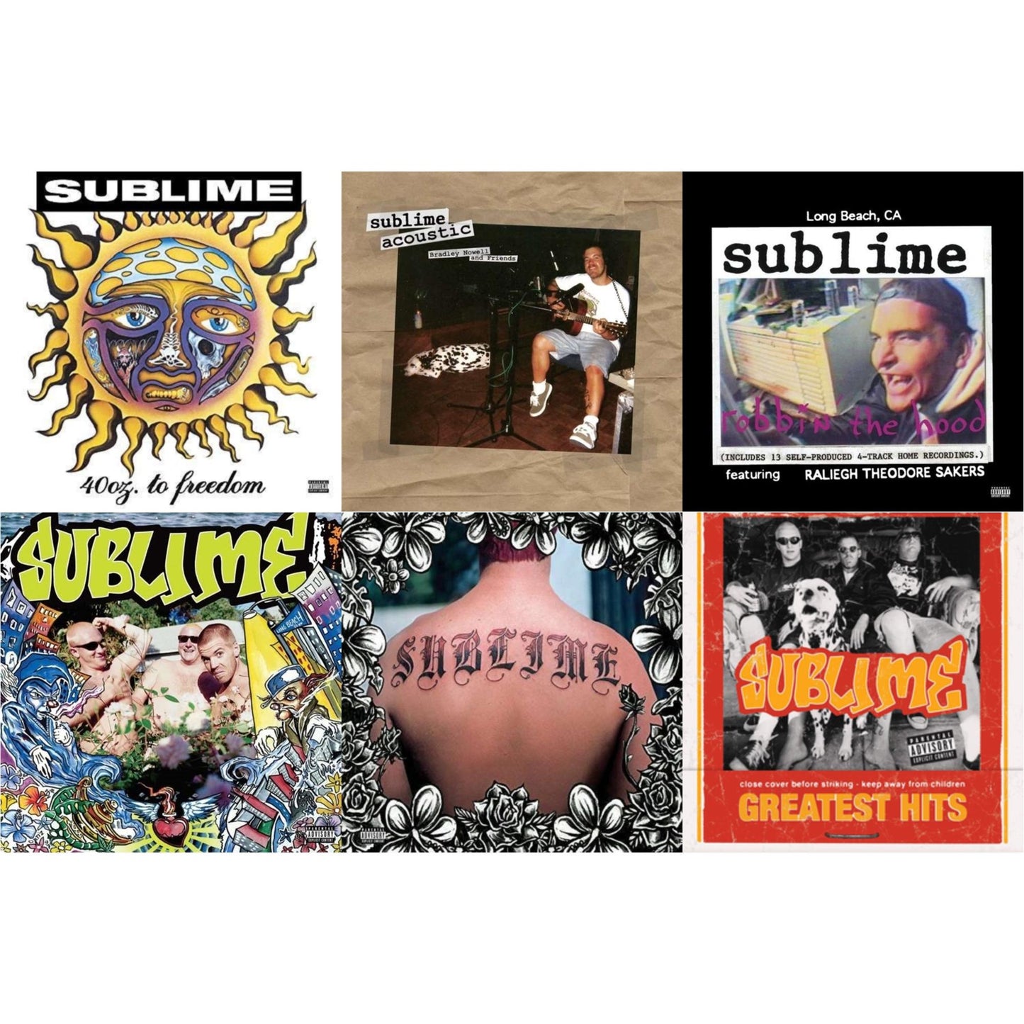 40Oz. To Freedom & Acoustic: Bradley Nowell & Friends & Robbin The Hood & Second Hand Smoke & Sublime & Greatest Hits (X)