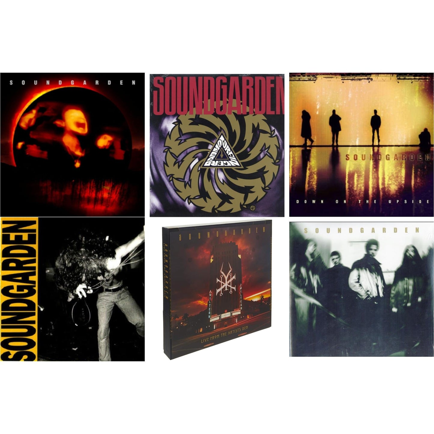 Superunknown & Louder Than Love & Down On The Upside (2LP) & Badmotorfinger & A-Sides (2 LP) & Live At The Artists Den (4LP/2CD/Blu-Ray Super Deluxe Edition)