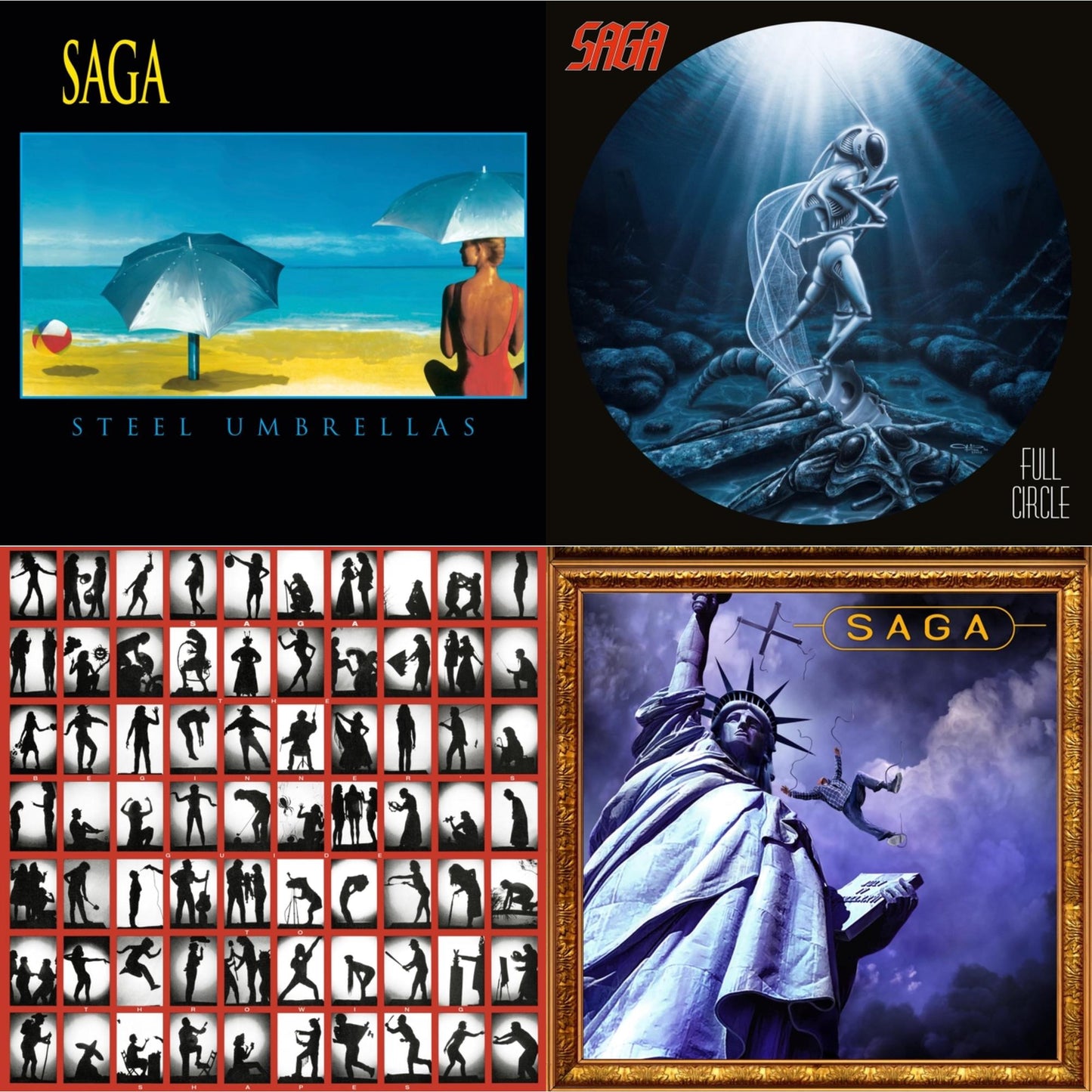 This is a 4 LP Vinyl SKU bundle.
1.This LP Vinyl is brand new.Format: LP VinylMusic Style: AORThis item's title is: Steel UmbrellasArtist: SagaLabel: EARMUSICBarcode: 4029759155393Release Date: 10/29/2021
2.This LP Vinyl is brand new.