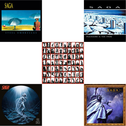 This is a 5 LP Vinyl SKU bundle.
1.This LP Vinyl is brand new.Format: LP VinylMusic Style: AORThis item's title is: Steel UmbrellasArtist: SagaLabel: EARMUSICBarcode: 4029759155393Release Date: 10/29/2021
2.This LP Vinyl is brand new.