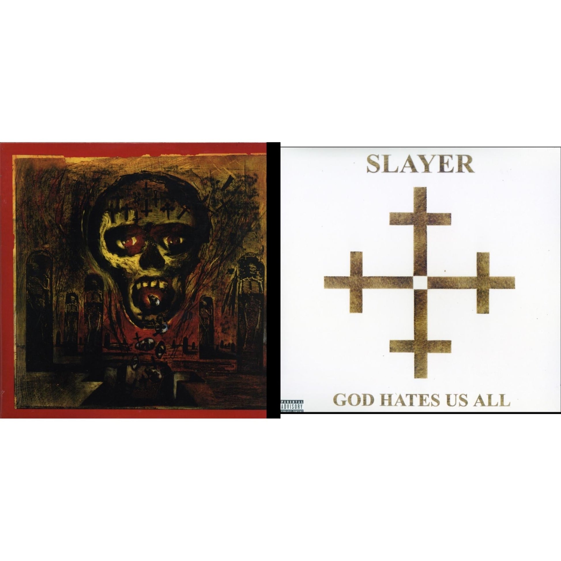 This is a 2 LP Vinyl SKU bundle.
1.This LP Vinyl is brand new.Format: LP VinylMusic Style: ThrashThis item's title is: Seasons In AbyssArtist: SlayerLabel: American RecordingsBarcode: 602537467914Release Date: 12/10/2013
2.This LP Vinyl is brand new.