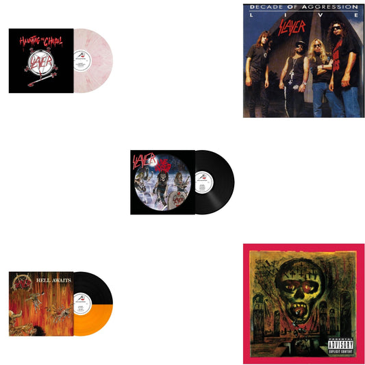 Haunting The Chapel (Red & White Marbled LP Vinyl) & Hell Awaits (Transparent Orange & Black Split LP Vinyl) & Live Undead (180G) & Live: Decade Of Aggression & Seasons In Abyss