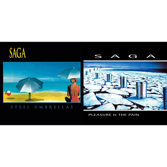 Saga - Steel Umbrellas & Pleasure & The Pain - LP Vinyl Bundle