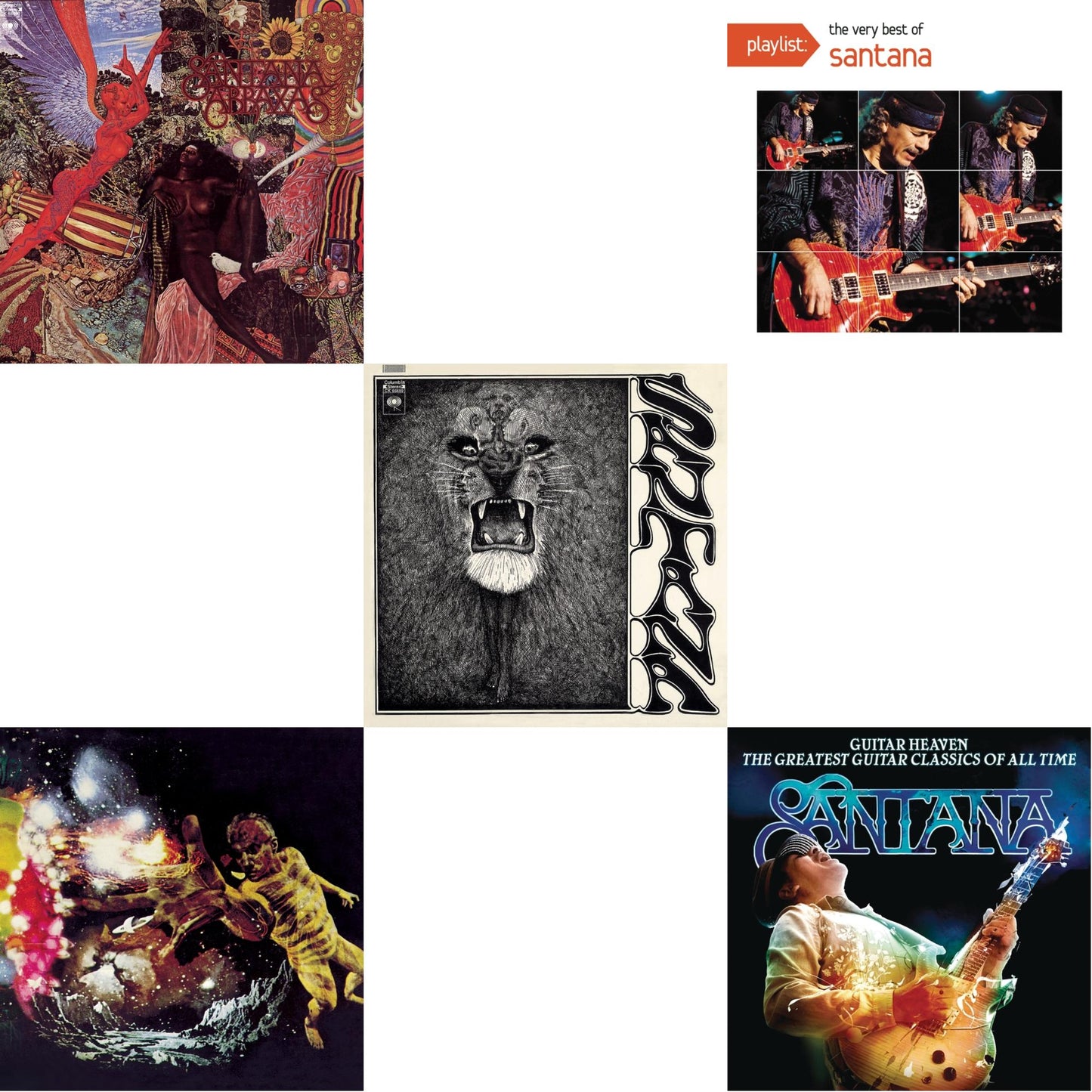 Abraxas & Santana Iii & Santana & Playlist: Very Best Of Santana & Guitar Heaven: Greatest Guitar Classics Of All Time