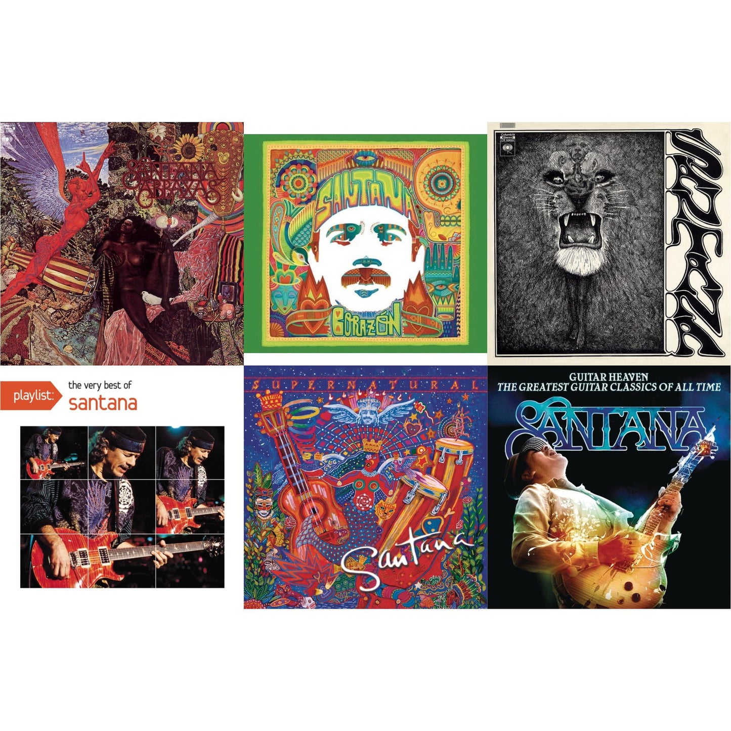 Abraxas & Corazon & Santana & Playlist: Very Best Of Santana & Supernatural & Guitar Heaven: Greatest Guitar Classics Of All Time