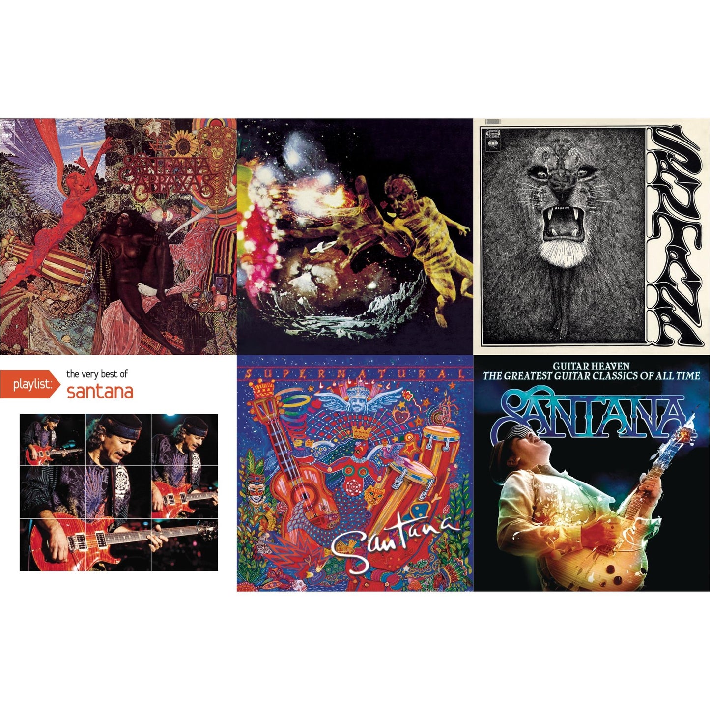 Abraxas & Santana Iii & Santana & Playlist: Very Best Of Santana & Supernatural & Guitar Heaven: Greatest Guitar Classics Of All Time