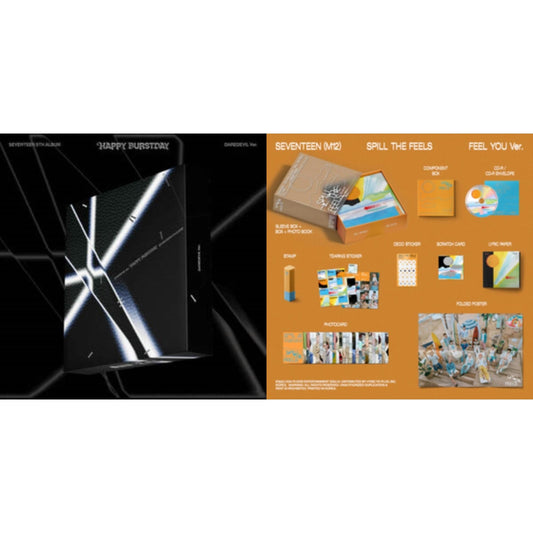 Seventeen 5Th Album Happy Burstday (Daredevil Ver.) & Seventeen (12Th Mini Album)