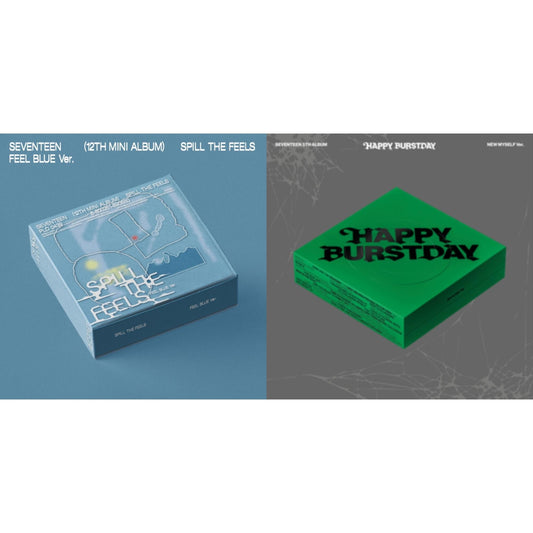Spill The Feels - Seventeen 12Th Mini Album (Feel Blue Ver.) & Seventeen 5Th Album Happy Burstday (New Myself Ver.)