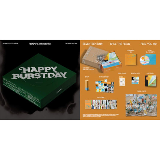 Seventeen 5Th Album Happy Burstday (New Escape Ver.) & Seventeen (12Th Mini Album)