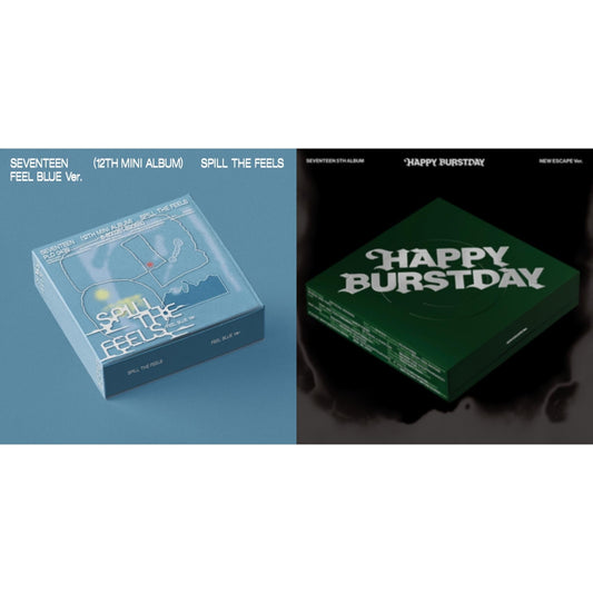 Spill The Feels - Seventeen 12Th Mini Album (Feel Blue Ver.) & Seventeen 5Th Album Happy Burstday (New Escape Ver.)
