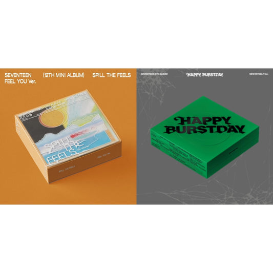 Spill The Feels - Seventeen 12Th Mini Album (Feel You Ver.) & Seventeen 5Th Album Happy Burstday (New Myself Ver.)