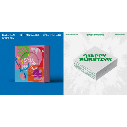 Spill The Feels - Seventeen 12Th Mini Album (Carat Ver.) & Seventeen 5Th Album Happy Burstday (New Burstday Ver.)
