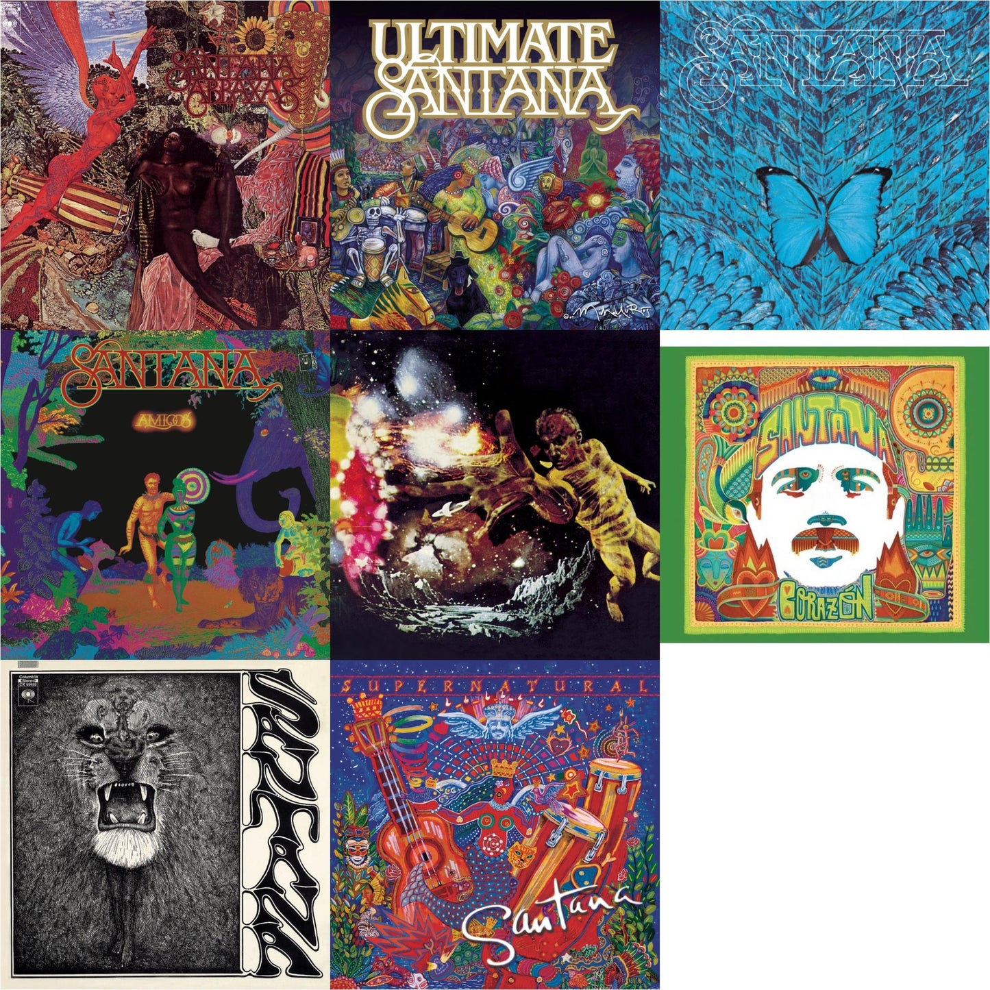Abraxas & Ultimate Santana & Borboletta & Amigos & Santana Iii & Corazon & Santana & Supernatural