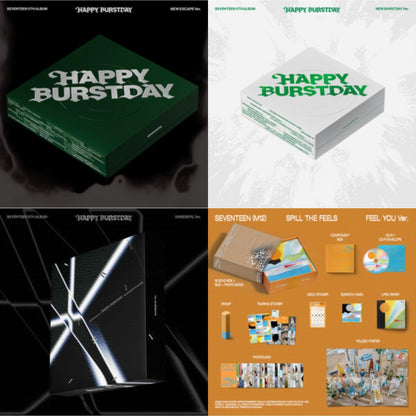 Seventeen 5Th Album Happy Burstday (New Escape Ver.) & Seventeen 5Th Album Happy Burstday (New Burstday Ver.) & Seventeen 5Th Album Happy Burstday (Daredevil Ver.) & Seventeen (12Th Mini Album)