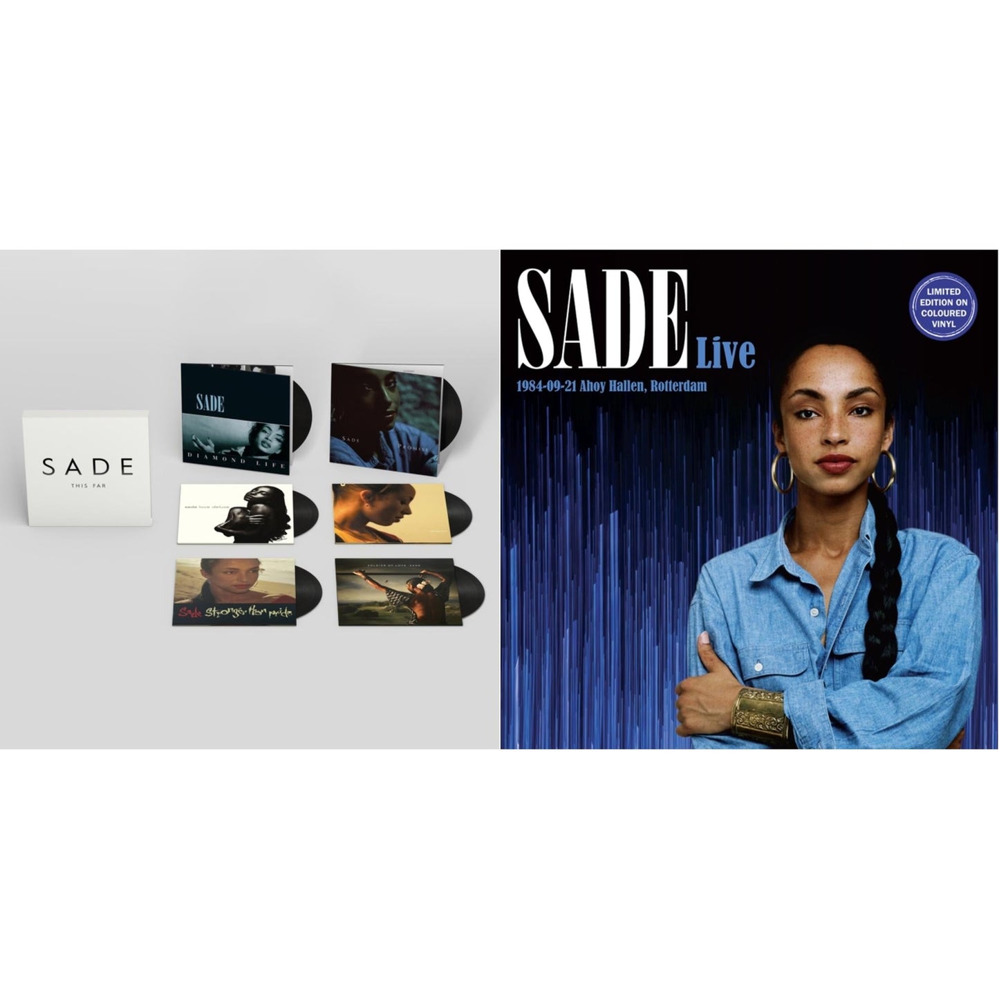 This is a 2 LP Vinyl SKU bundle.
1.This LP Vinyl is brand new.Format: LP VinylMusic Style: Soul-JazzThis item's title is: This Far (6LP/180G)Artist: SadeLabel: LEGACYBarcode: 889854561215Release Date: 10/9/2020
2.This LP Vinyl is brand new.