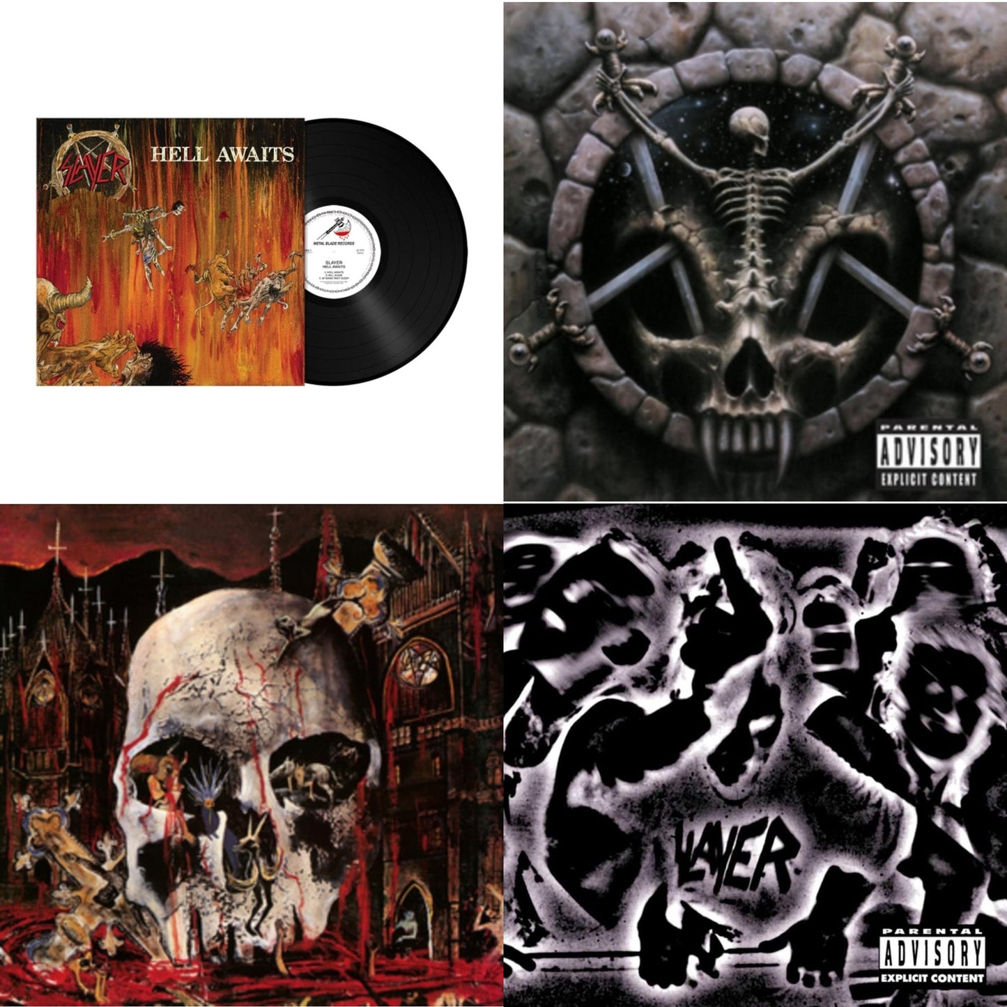 Hell Awaits (180G) & Divine Intervention & South Of Heaven & Undisputed Attitude