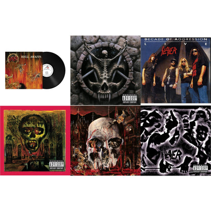 Hell Awaits (180G) & Divine Intervention & Live: Decade Of Aggression & Seasons In Abyss & South Of Heaven & Undisputed Attitude