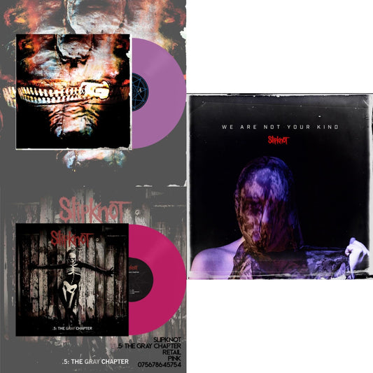 This is a 3 LP Vinyl SKU bundle.
1.This LP Vinyl is brand new.Format: LP VinylMusic Style: Nu MetalThis item's title is: Volume 3: The Subliminal Verses (X) (Violet Vinyl/2LP)Artist: SlipknotLabel: ROADRUNNER RECORDSBarcode: 075678645730Release Date: 7/1/2022
2.