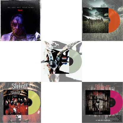 We Are Not Your Kind (Dl Card) & Slipknot (Lemon LP Vinyl) & Iowa (X) (2LP/Color Vinyl) & All Hope Is Gone (Orange Vinyl/2LP) & .5: The Gray Chapter (X) (Pink Vinyl/2LP)