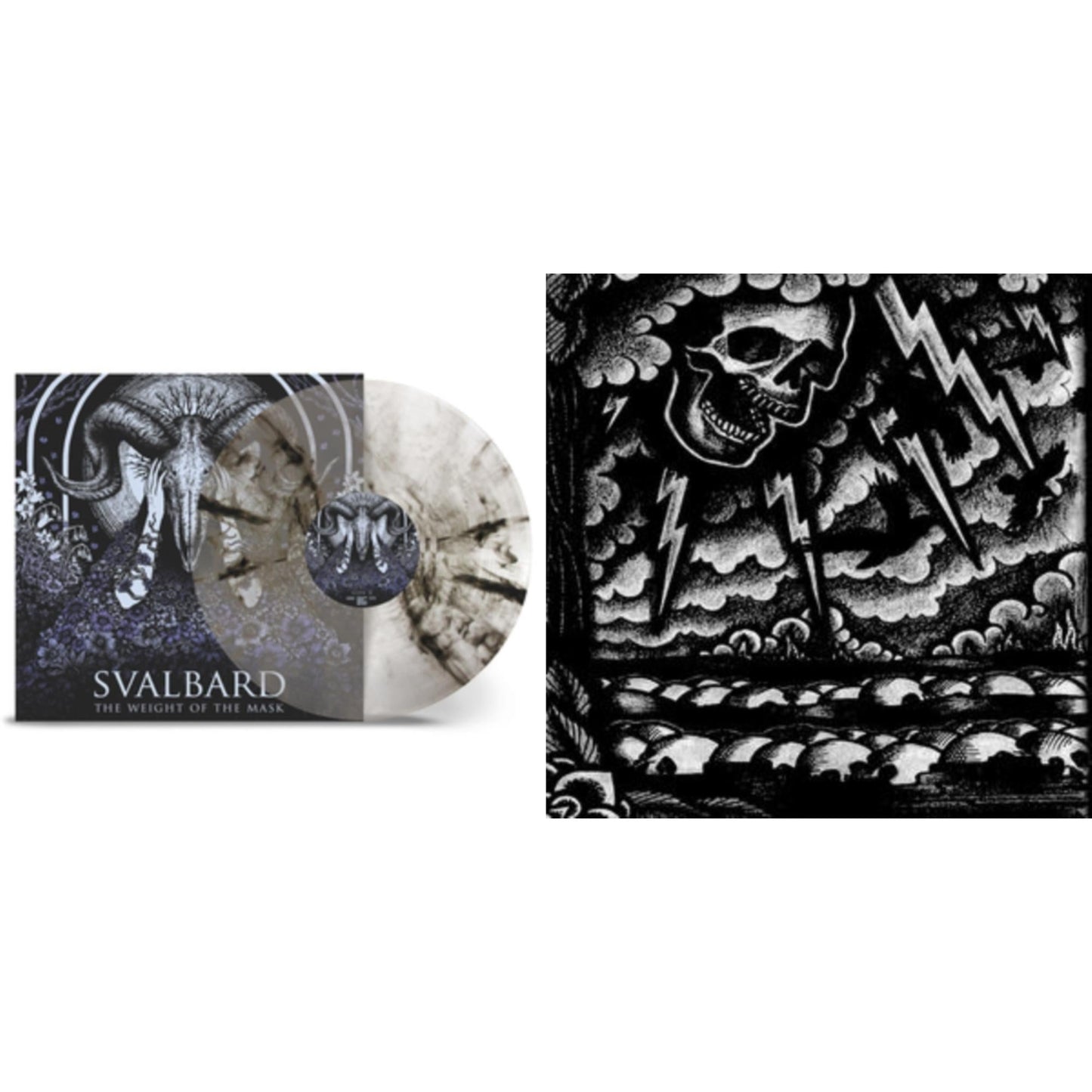 This is a 2 LP Vinyl SKU bundle.
1.This LP Vinyl is brand new.Format: LP VinylMusic Style: Post-HardcoreThis item's title is: Weight Of The Mask (Crystal Clear & Black Marble LP Vinyl)Artist: SvalbardLabel: NUCLEAR BLASTBarcode: 4065629703417Release Date: 10/6/2023
2.