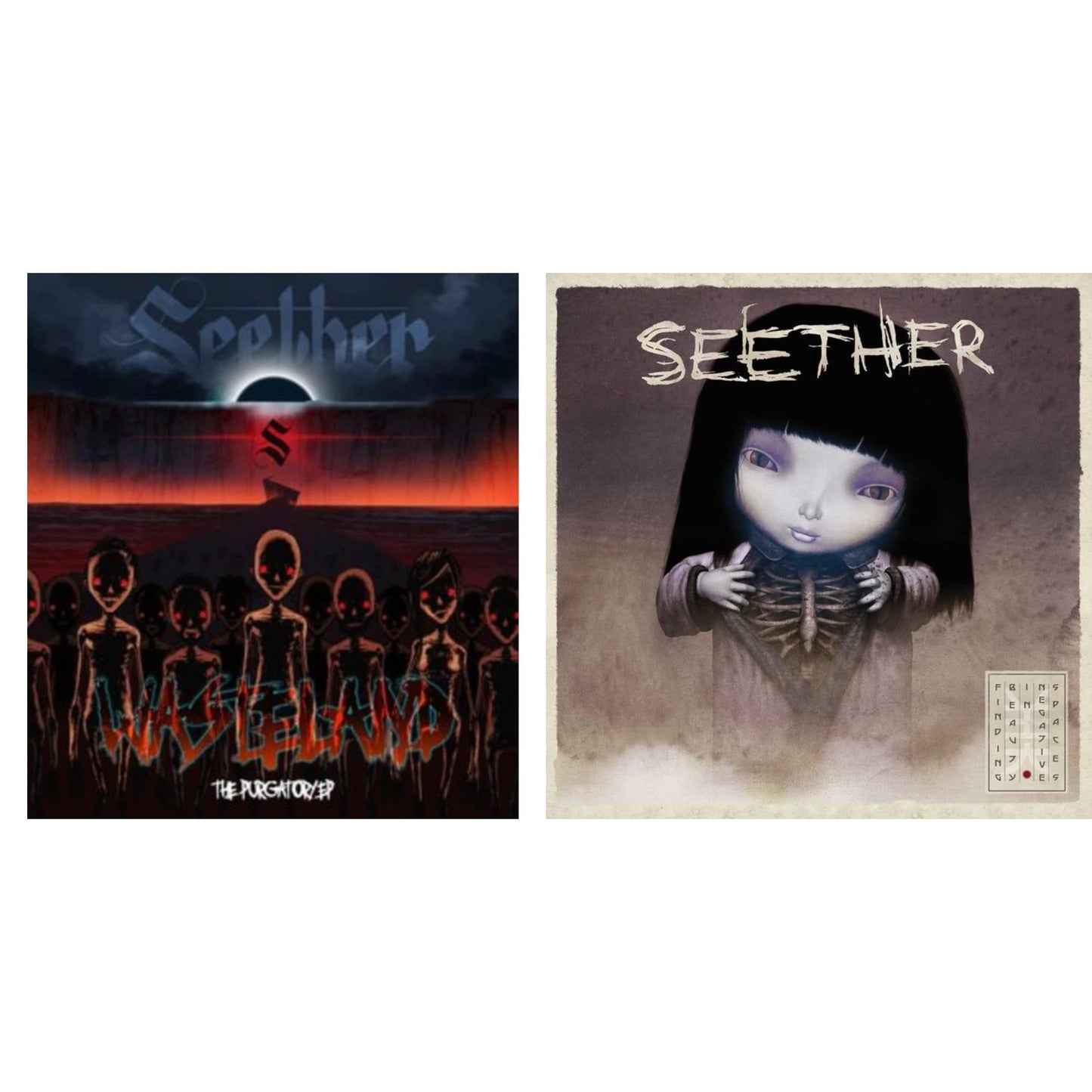 Finding Beauty In Negative Spaces (2LP/Opaque Lavender Vinyl) & Wasteland - The Purgatory Ep