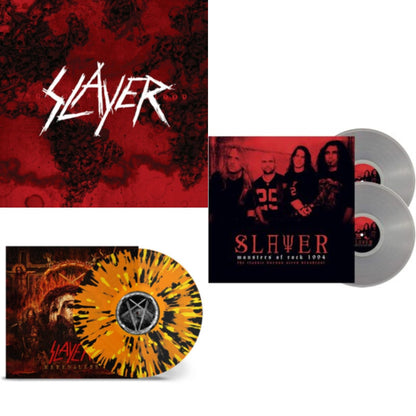 This is a 3 LP Vinyl SKU bundle.
1.This LP Vinyl is brand new.Format: LP VinylMusic Style: ThrashThis item's title is: World Painted BloodArtist: SlayerLabel: AMERICANBarcode: 602537467945Release Date: 12/17/2013
2.This LP Vinyl is brand new.